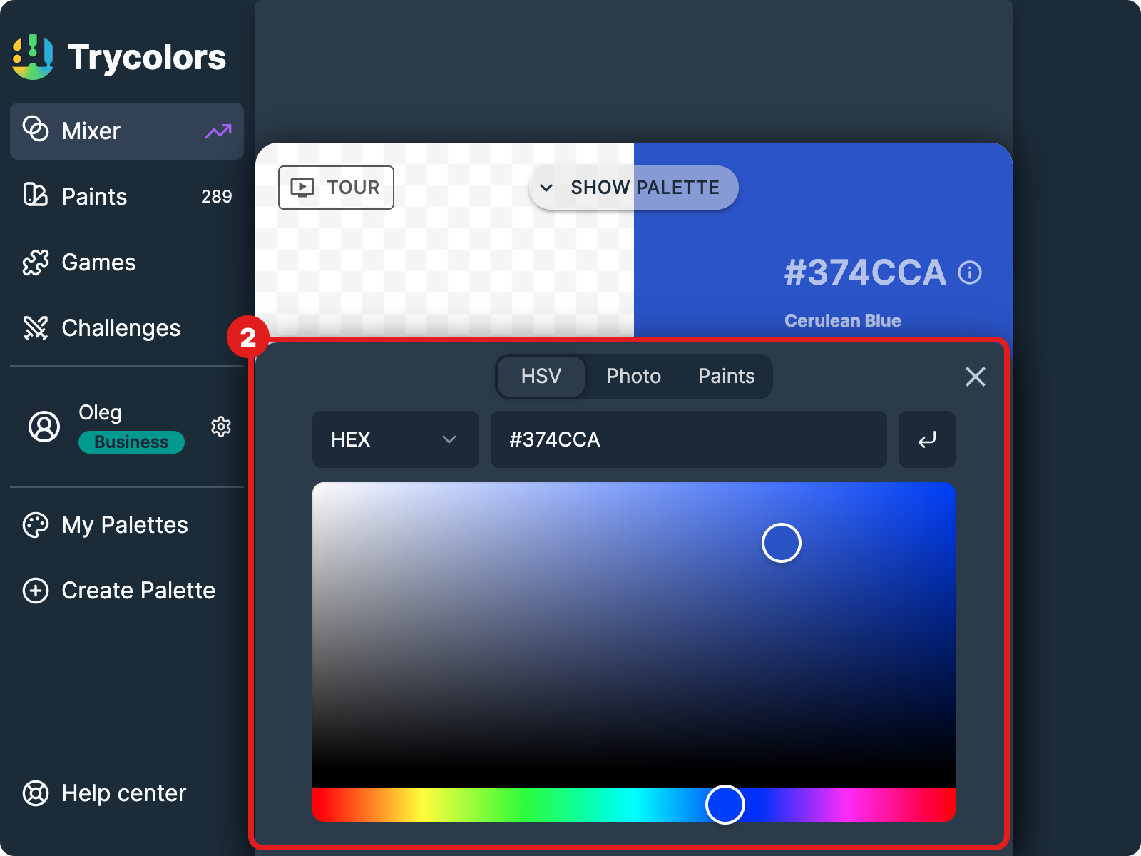 Color Picker Interface